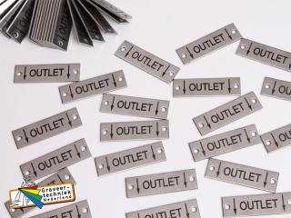 RVS 316 labels laseren, graveren of bedrukken